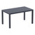 55" Solid Gray Rectangular Outdoor Patio Dining Table - IMAGE 1