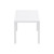 55" White Patio Rectangular Dining Table - IMAGE 3