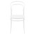 33.5" White Patio Armless Stackable Dining Chair - IMAGE 3