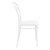 33.5" White Patio Armless Stackable Dining Chair - IMAGE 4