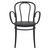 33.5" Black Stackable Patio XL Dining Armchair - IMAGE 3