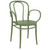33.5" Olive Green Stackable Patio XL Dining Armchair - IMAGE 1