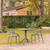 3-Piece Gray Outdoor Patio Dining Set with Stackable Chairs 32.25" - IMAGE 2