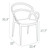 3-Piece Gray Outdoor Patio Dining Set with Stackable Chairs 32.25" - IMAGE 4