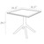 3-Piece Gray Outdoor Patio Dining Set with Stackable Chairs 32.25" - IMAGE 6