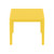 23.5" Yellow Rectangular Outdoor Patio Side Table - IMAGE 3