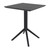 29.5" Black Folding Square Outdoor Patio Dining Table - IMAGE 1
