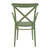 34.25" Olive Green Stackable Outdoor Patio XL Arm Chair - IMAGE 5