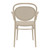 33.5" Taupe Brown Stackable Outdoor Patio XL Arm Chair - IMAGE 5