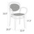 33.5" Taupe Brown Stackable Outdoor Patio XL Arm Chair