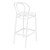 41.75" White Solid Outdoor Patio Bar Stool - IMAGE 2