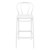 41.75" White Solid Outdoor Patio Bar Stool - IMAGE 3