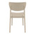 33" Taupe Brown Solid Stackable Patio Dining Chair - IMAGE 5