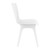 33.5" White Solid Refined Patio Dining Chair - IMAGE 4