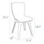 33.5" White Solid Refined Patio Dining Chair