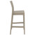 42.5" Taupe Brown Solid Patio Bar Stool - IMAGE 2