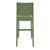 42.5" Olive Green Solid Patio Bar Stool - IMAGE 5