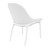 32.75" White Solid Patio Lounge Chair - IMAGE 2