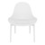 32.75" White Solid Patio Lounge Chair - IMAGE 3