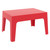 27.5" Red Stackable Outdoor Patio Coffee Table - IMAGE 1