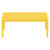 39.5" Yellow Patio Solid Rectangular Lounge Coffee Table - IMAGE 2
