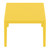39.5" Yellow Patio Solid Rectangular Lounge Coffee Table - IMAGE 3