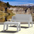 27.5" Silver Stackable Outdoor Patio Coffee Table - IMAGE 4