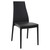37" Black Outdoor Patio Solid High Back Dining Chair - IMAGE 1