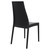 37" Black Outdoor Patio Solid High Back Dining Chair - IMAGE 2