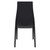 37" Black Outdoor Patio Solid High Back Dining Chair - IMAGE 5