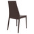 37" Brown Outdoor Patio Solid High Back Dining Chair - IMAGE 2