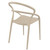 32.25" Taupe Outdoor Patio Round Dining Chair - IMAGE 3