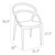 32.25" Taupe Outdoor Patio Round Dining Chair