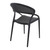 32.25" Black Mesh Outdoor Patio Round Dining Chair - IMAGE 2