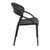 32.25" Black Mesh Outdoor Patio Round Dining Chair - IMAGE 4