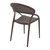 32.25" Brown Mesh Outdoor Patio Round Dining Chair - IMAGE 2