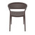 32.25" Brown Mesh Outdoor Patio Round Dining Chair - IMAGE 5