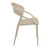 32.25" Taupe Mesh Outdoor Patio Round Dining Chair - IMAGE 4