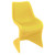 33.5" Yellow Outdoor Patio Dining Chair - IMAGE 1