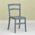 33.5" Gray Solid Patio Dining Armless Chair