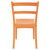 33.5" Orange Solid Patio Dining Armless Chair - IMAGE 5