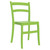 33.5" Green Solid Patio Dining Armless Chair - IMAGE 1