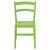 33.5" Green Solid Patio Dining Armless Chair - IMAGE 3