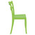 33.5" Green Solid Patio Dining Armless Chair - IMAGE 4