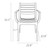 7-Piece White Rectangle Patio Dining Set with Arm Chairs 55" - IMAGE 5
