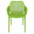 32.25" Tropical Green Outdoor Patio Dining Arm Chair - Extra Large - IMAGE 3