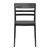33" Black Transparent Outdoor Patio Dining Chair - IMAGE 3