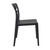 33" Black Transparent Outdoor Patio Dining Chair - IMAGE 4