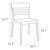 33" Black Transparent Outdoor Patio Dining Chair