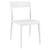 33" White Outdoor Patio Dining Chair - IMAGE 1